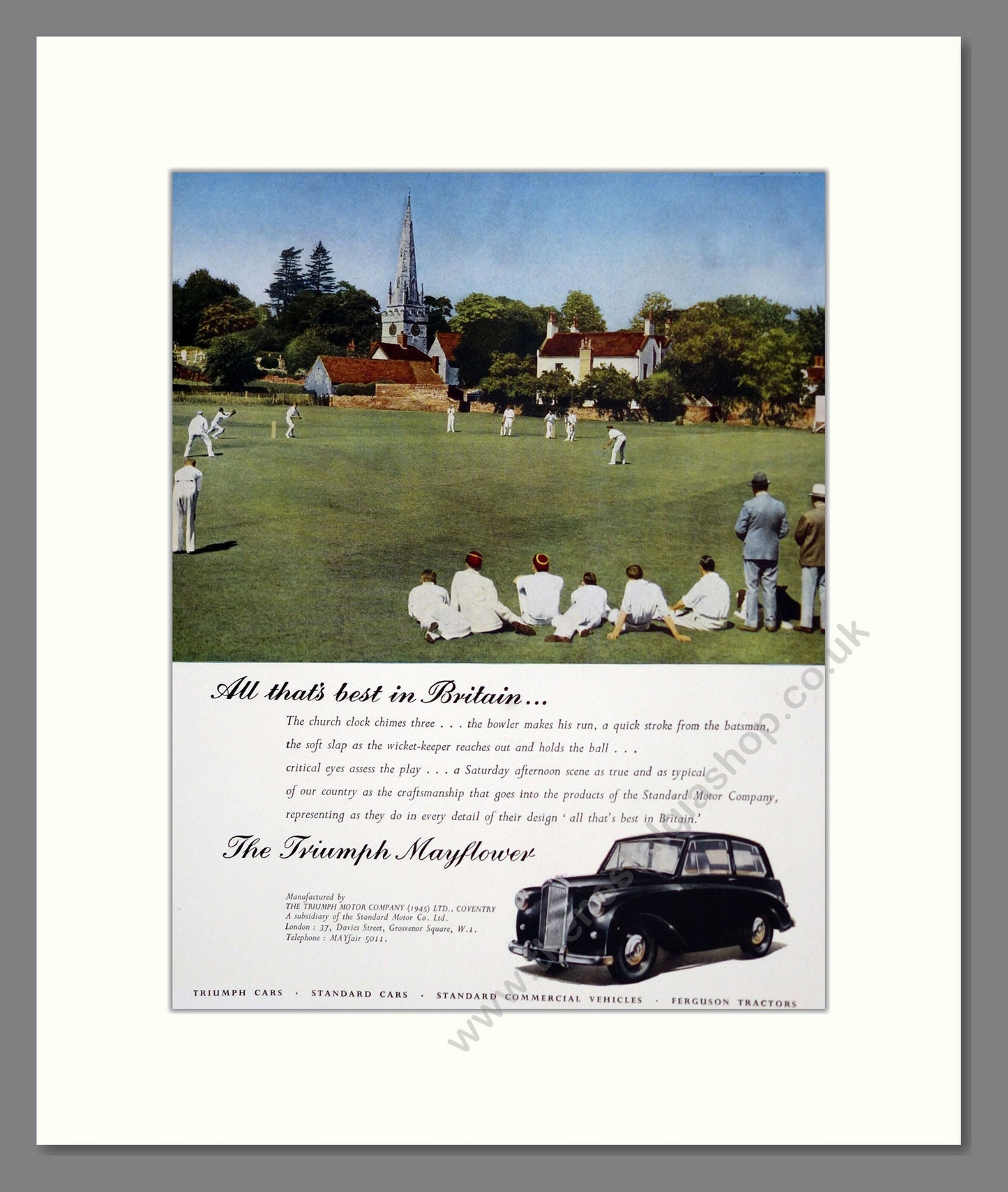 Triumph - Mayflower. Vintage Advert 1950 (ref AD61222)