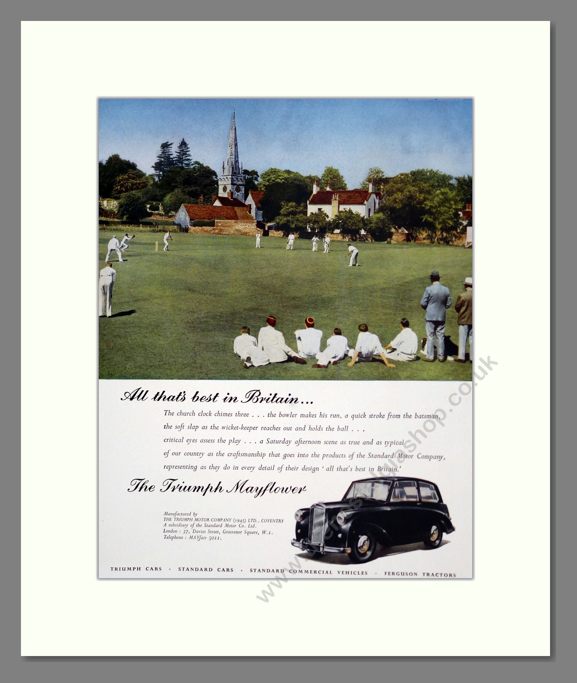 Triumph - Mayflower. Vintage Advert 1950 (ref AD61222)
