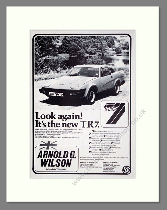 Triumph - TR7. Vintage Advert 1976 (ref AD61226)
