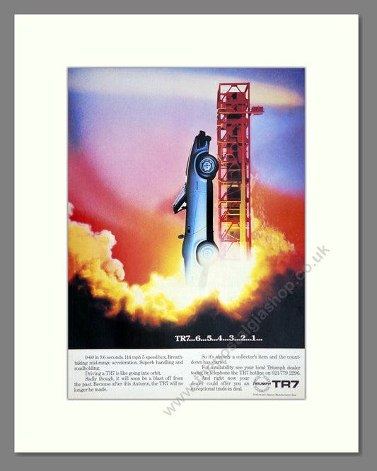 Triumph - TR7. Vintage Advert 1981 (ref AD61227)