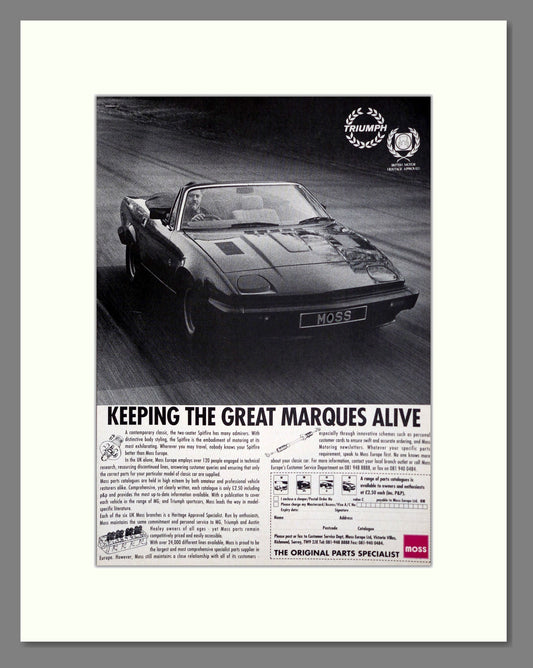 Triumph - TR7. Vintage Advert 1993 (ref AD61235)