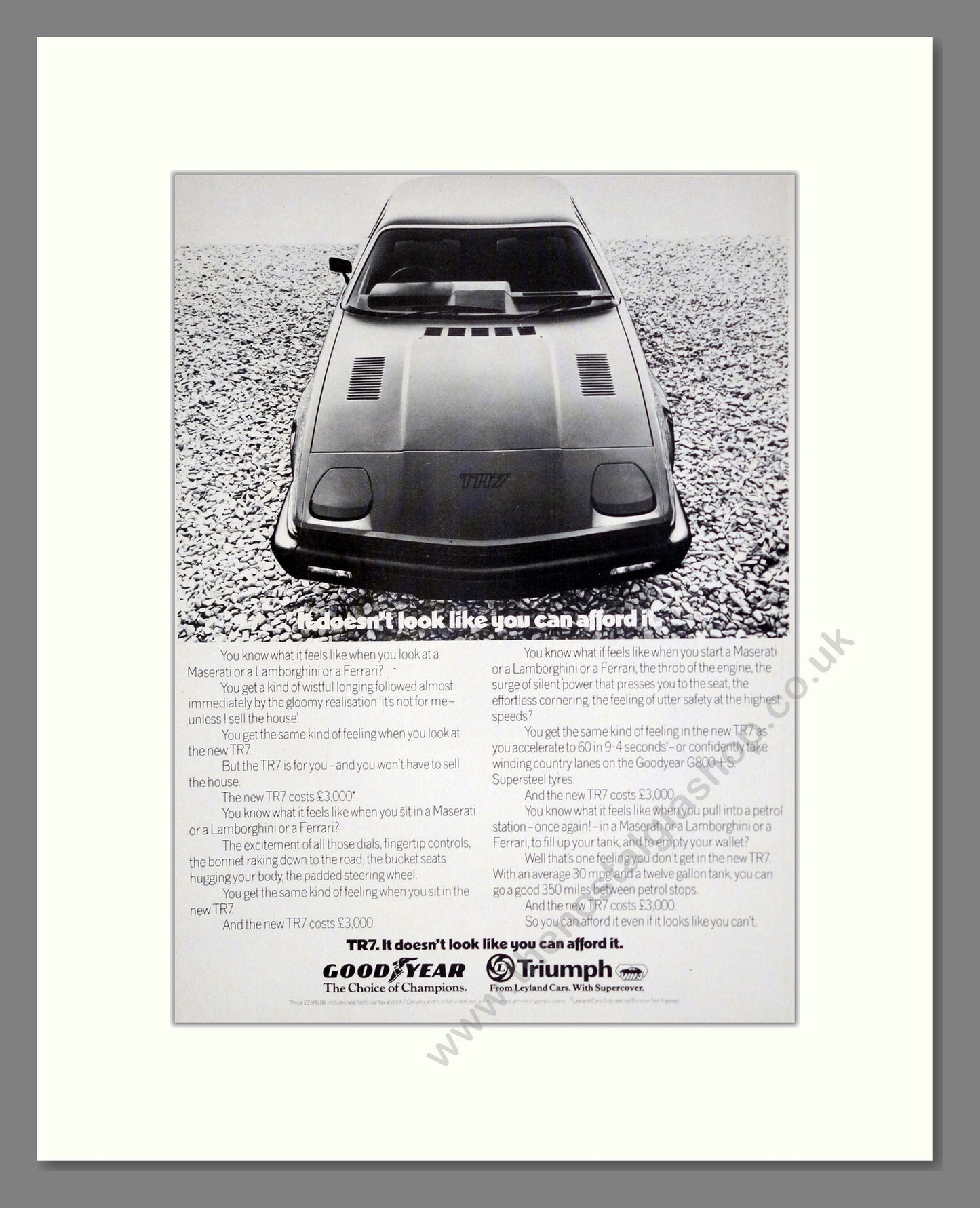 Triumph - TR7. Vintage Advert 1976 (ref AD61239)