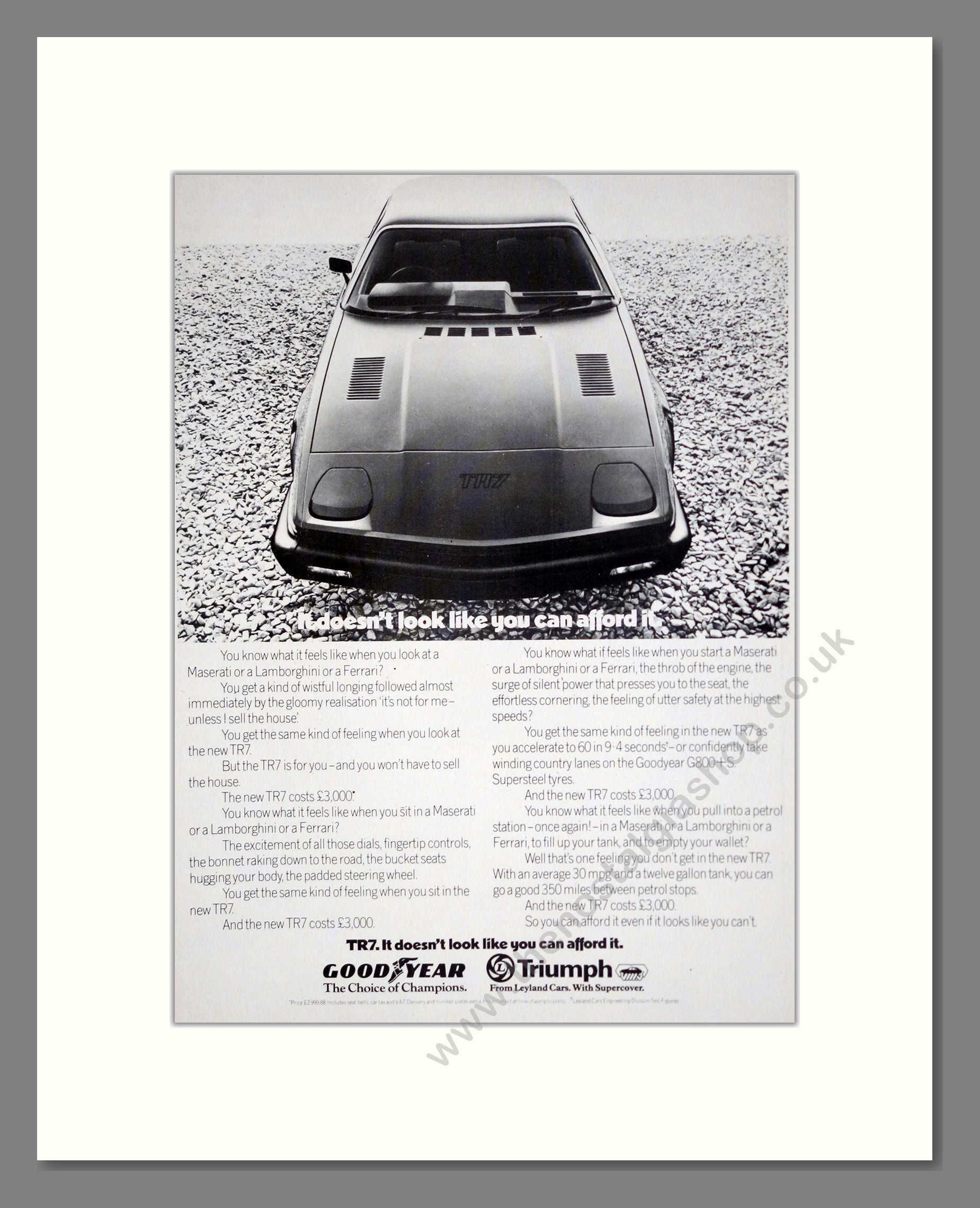 Triumph - TR7. Vintage Advert 1976 (ref AD61239)