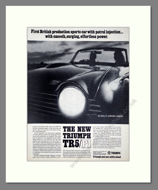Triumph - TR5. Vintage Advert 1967 (ref AD61243)