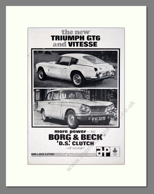 Triumph - GT6. Vintage Advert 1966 (ref AD61249)