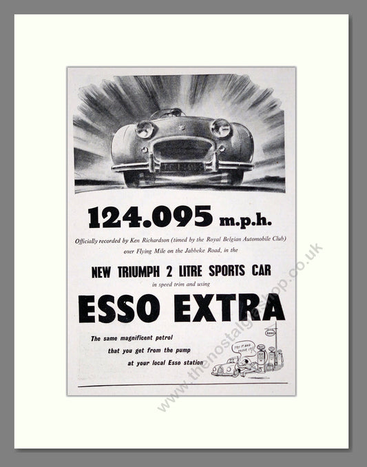 Triumph - Esso Extra. Vintage Advert 1953 (ref AD61267)
