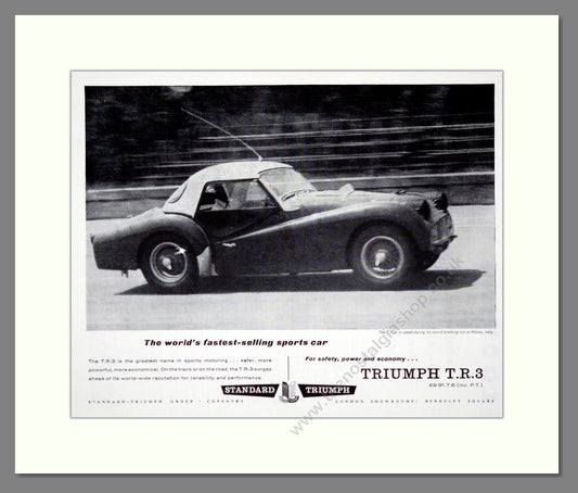 Triumph - TR3. Vintage Advert 1960 (ref AD61270)