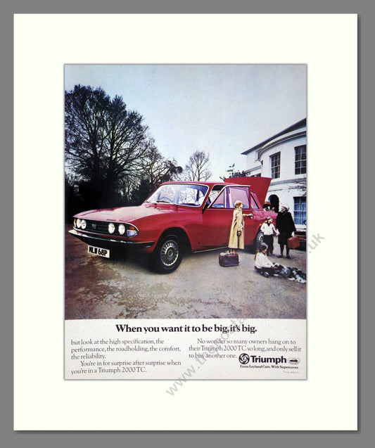 Triumph - 2000 TC. Vintage Advert 1976 (ref AD61287)