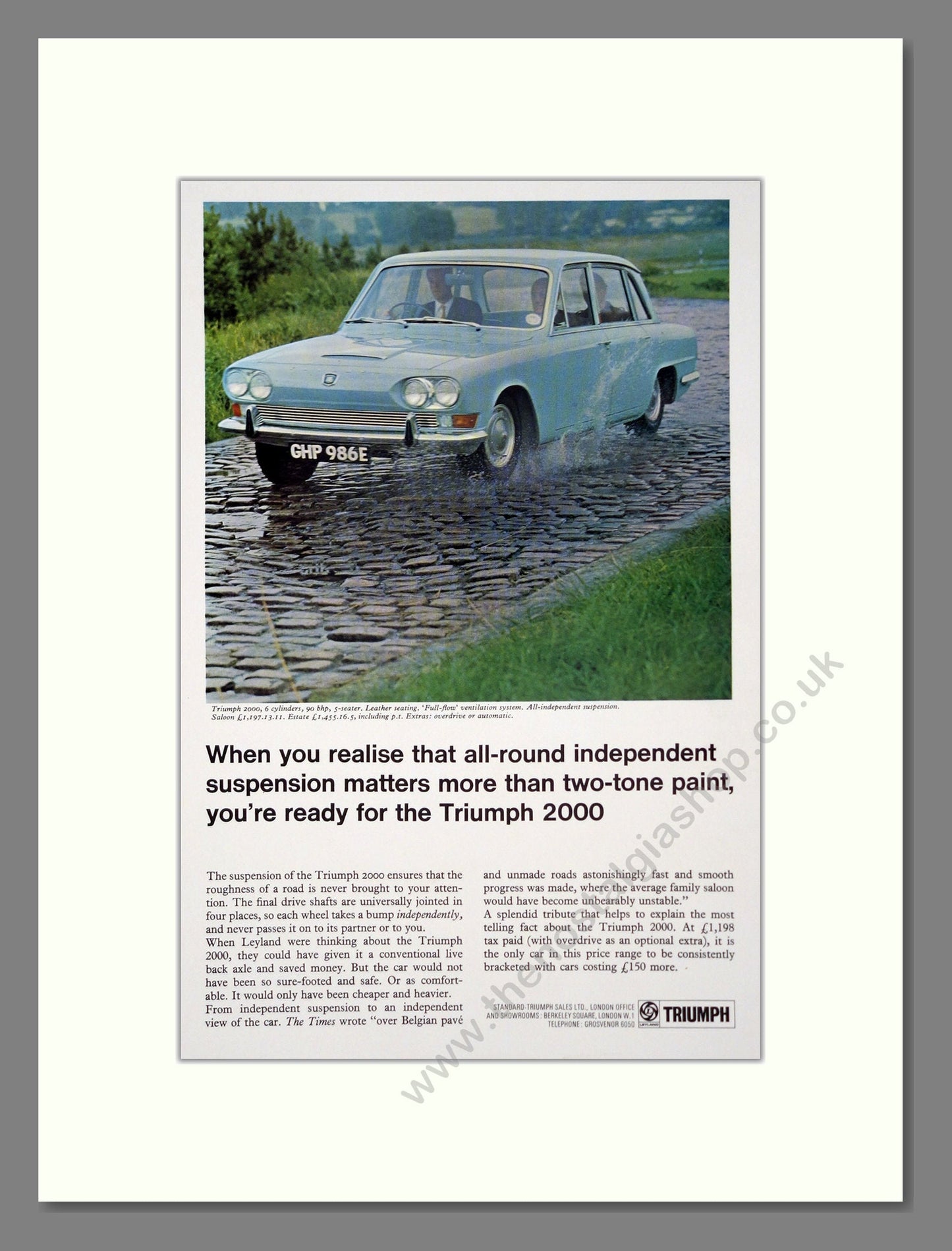 Triumph - 2000. Vintage Advert 1967 (ref AD61299)