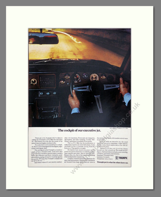 Triumph - 2.5 PI Mk2. Vintage Advert 1970 (ref AD61309)