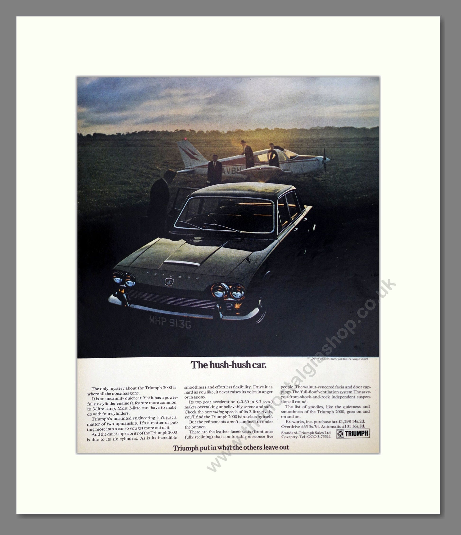 Triumph - 2000. Vintage Advert 1969 (ref AD61311)