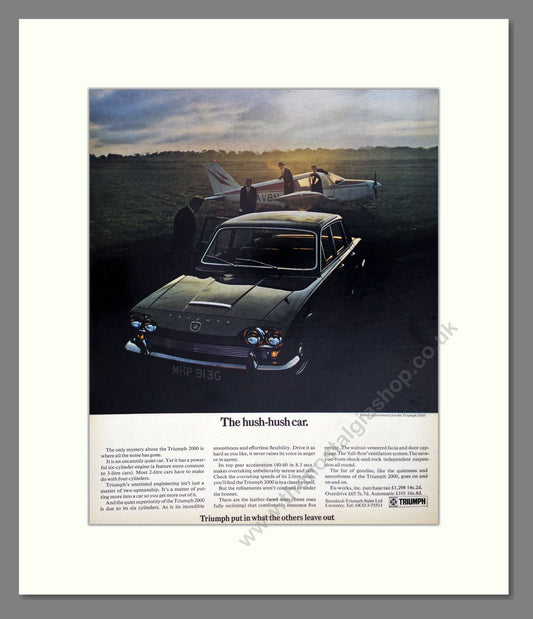 Triumph - 2000. Vintage Advert 1969 (ref AD61311)