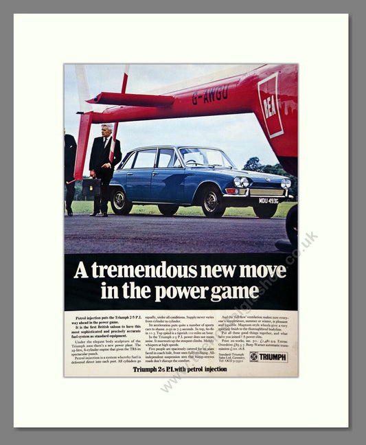 Triumph - 2.5 PI. Vintage Advert 1969 (ref AD61312)