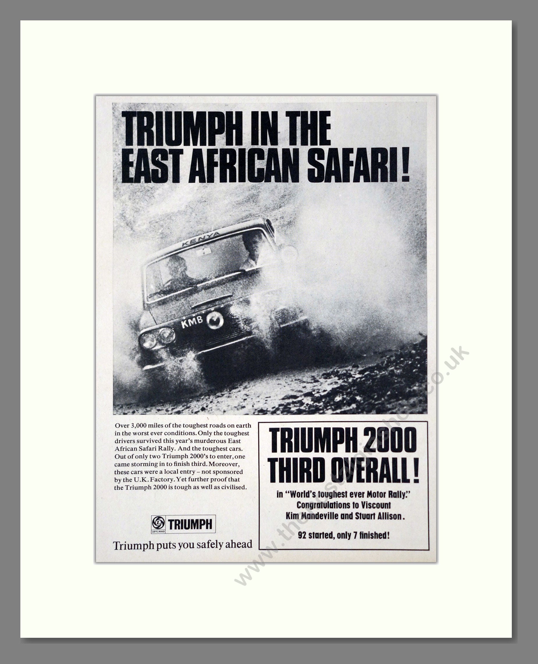 Triumph - 2000. Vintage Advert 1968 (ref AD61314)