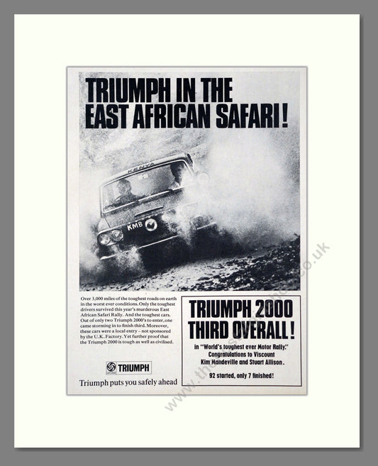 Triumph - 2000. Vintage Advert 1968 (ref AD61314)