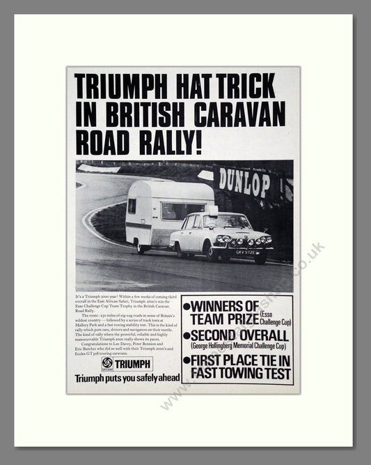 Triumph - Caravan Rally. Vintage Advert 1968 (ref AD61316)