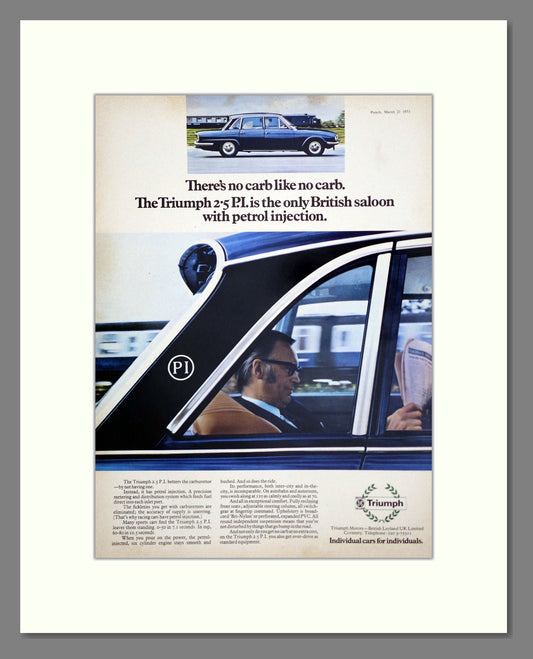 Triumph - 2.5 PI. Vintage Advert 1973 (ref AD61321)