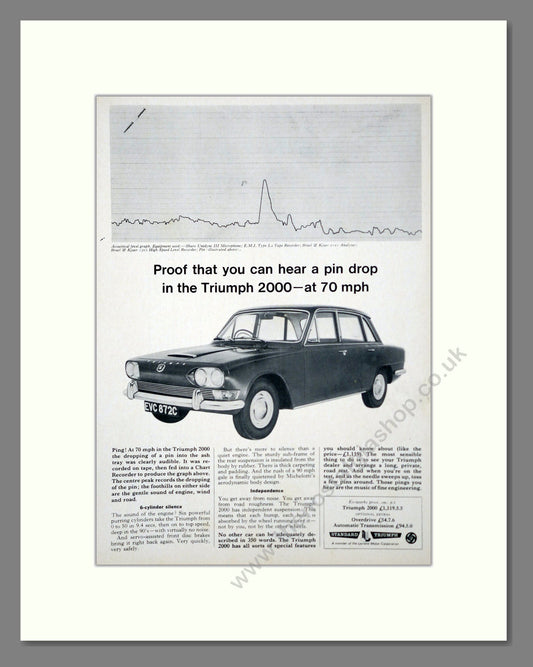 Triumph - 2000. Vintage Advert 1966 (ref AD61322)