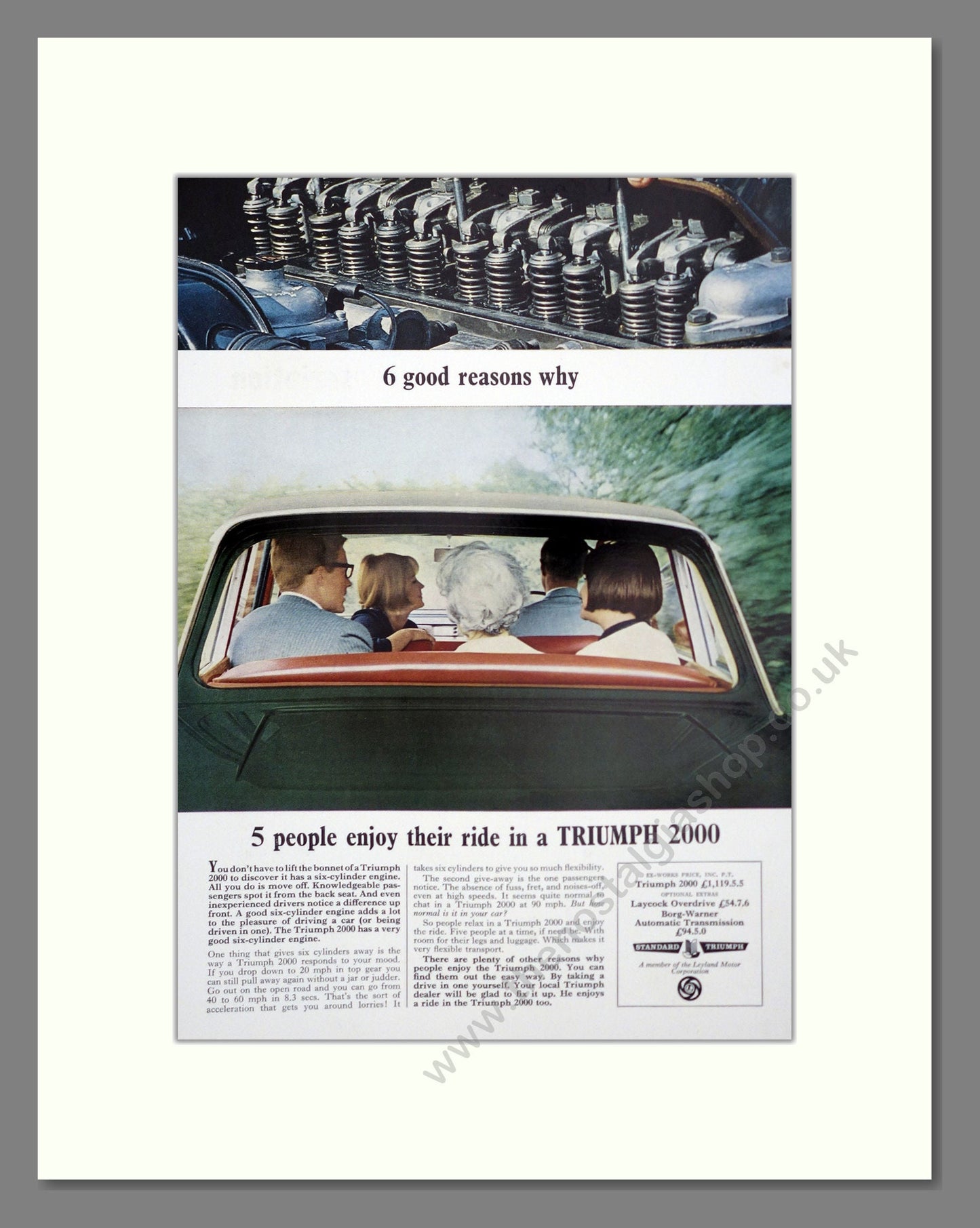 Triumph - 2000. Vintage Advert 1965 (ref AD61324)