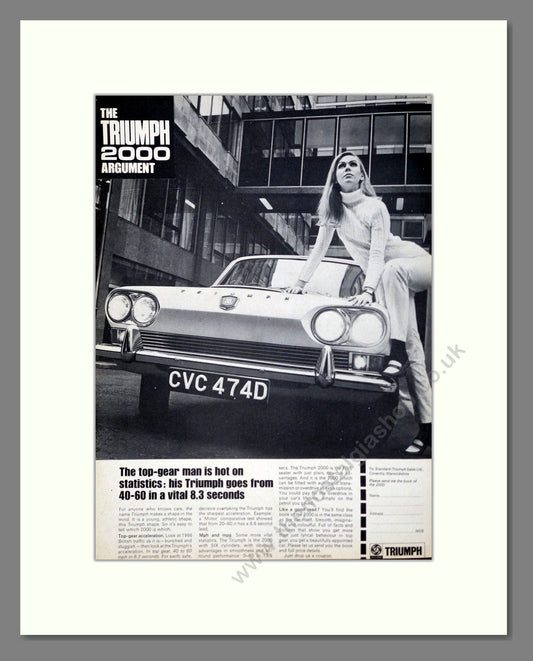 Triumph - 2000. Vintage Advert 1966 (ref AD61329)