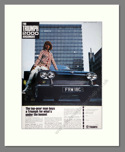 Triumph - 2000. Vintage Advert 1966 (ref AD61330)