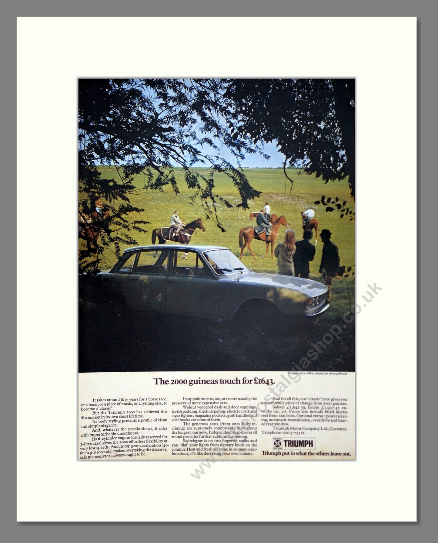 Triumph - 2000. Vintage Advert 1972 (ref AD61333)