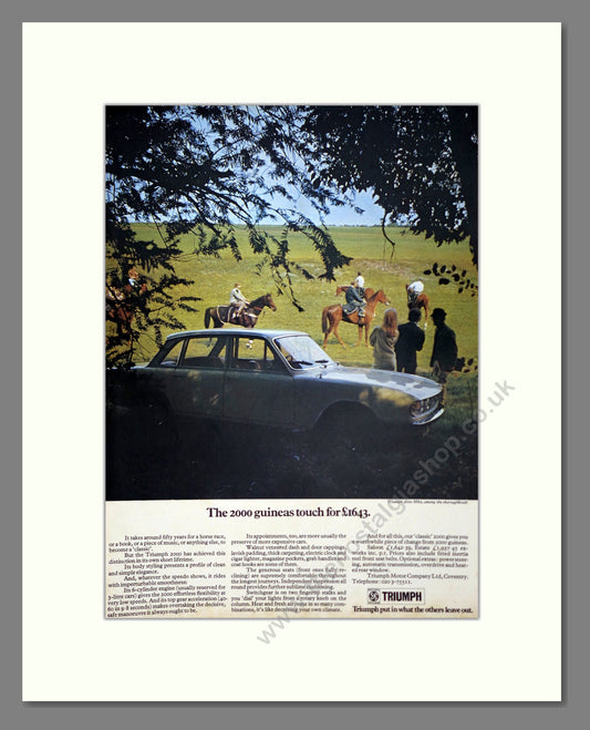 Triumph - 2000. Vintage Advert 1972 (ref AD61333)
