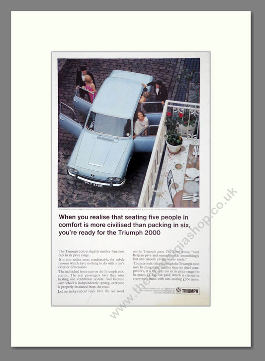 Triumph - 2000. Vintage Advert 1966 (ref AD61335)
