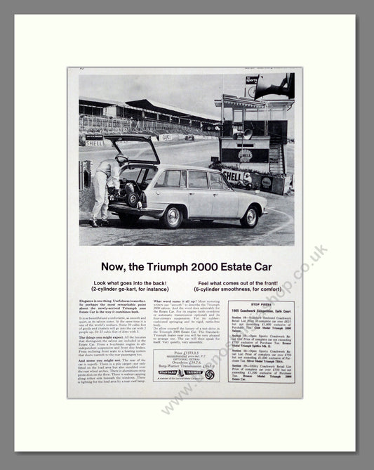 Triumph - 2000 Estate. Vintage Advert 1965 (ref AD61339)