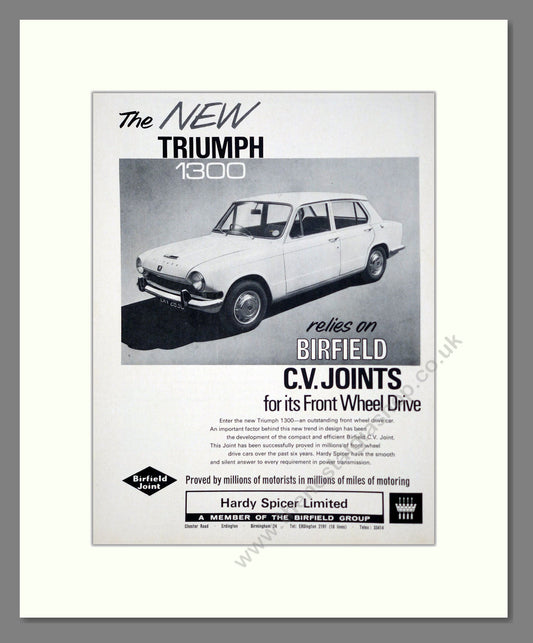 Triumph - 1300. Vintage Advert 1966 (ref AD61342)