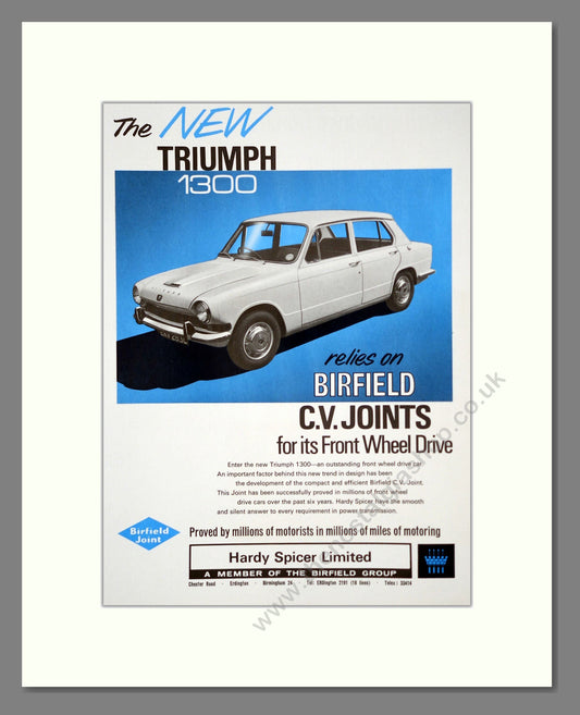 Triumph - 1300. Vintage Advert 1965 (ref AD61346)