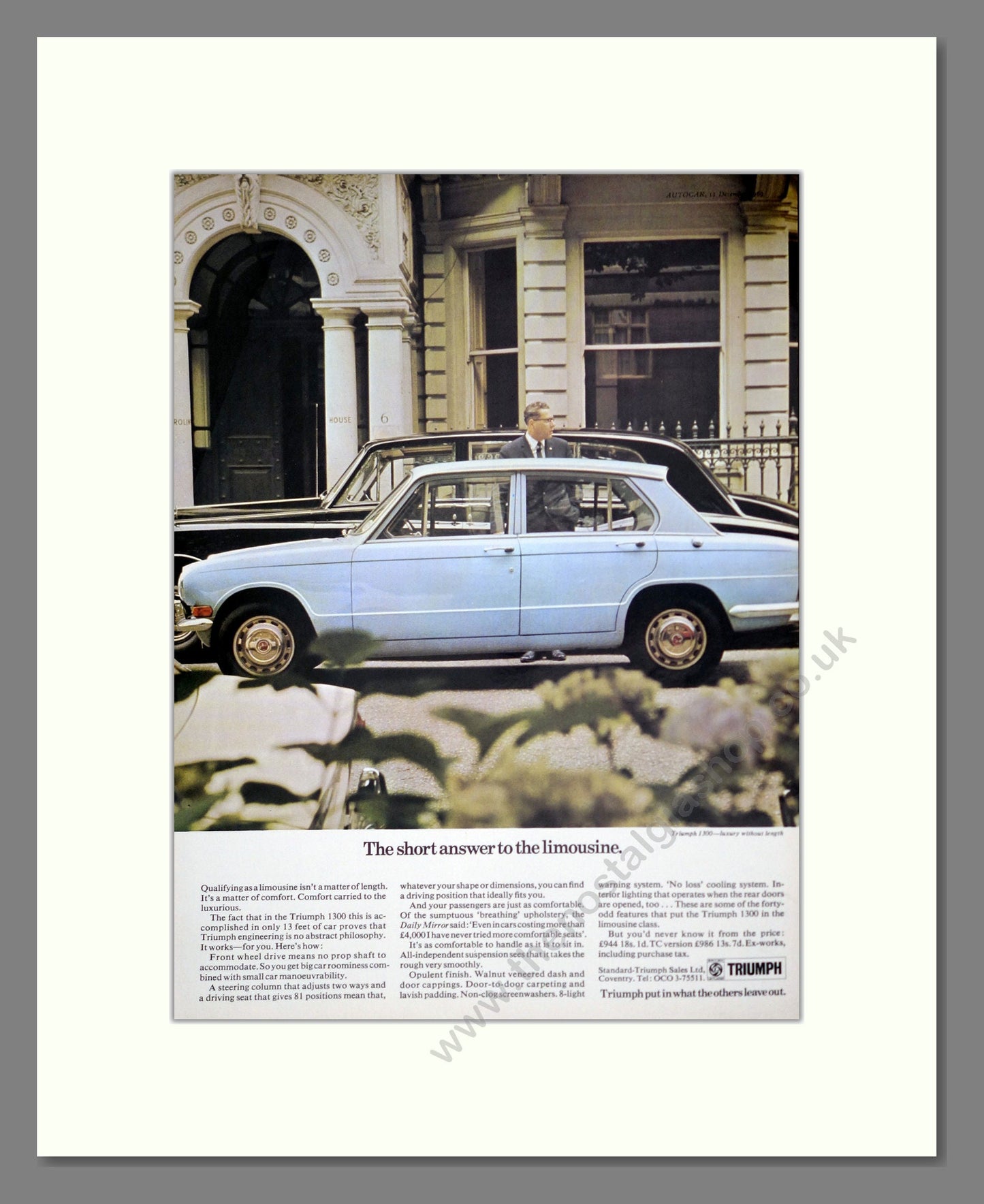 Triumph - 1300. Vintage Advert 1969 (ref AD61349)