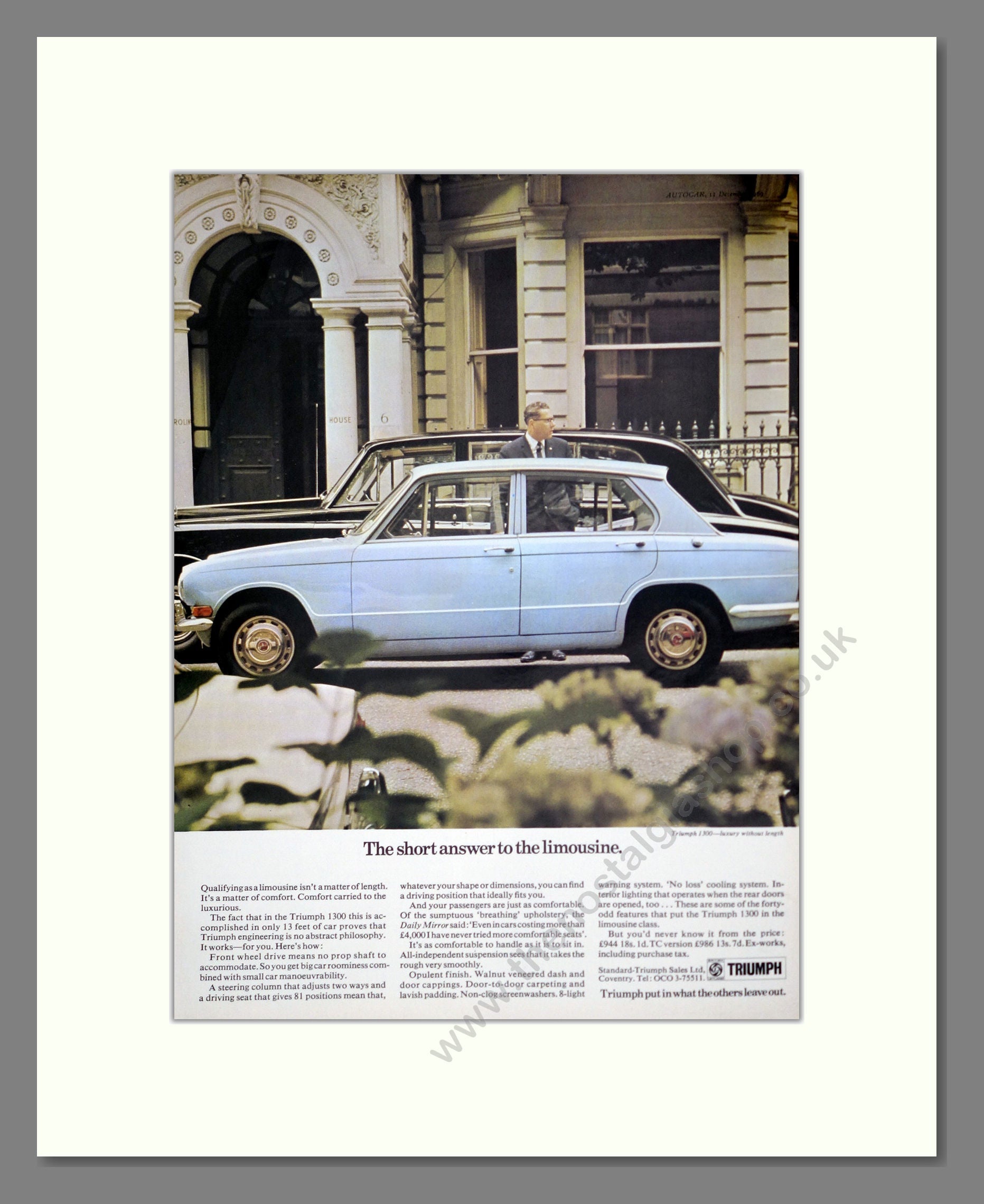Triumph - 1300. Vintage Advert 1969 (ref AD61349)