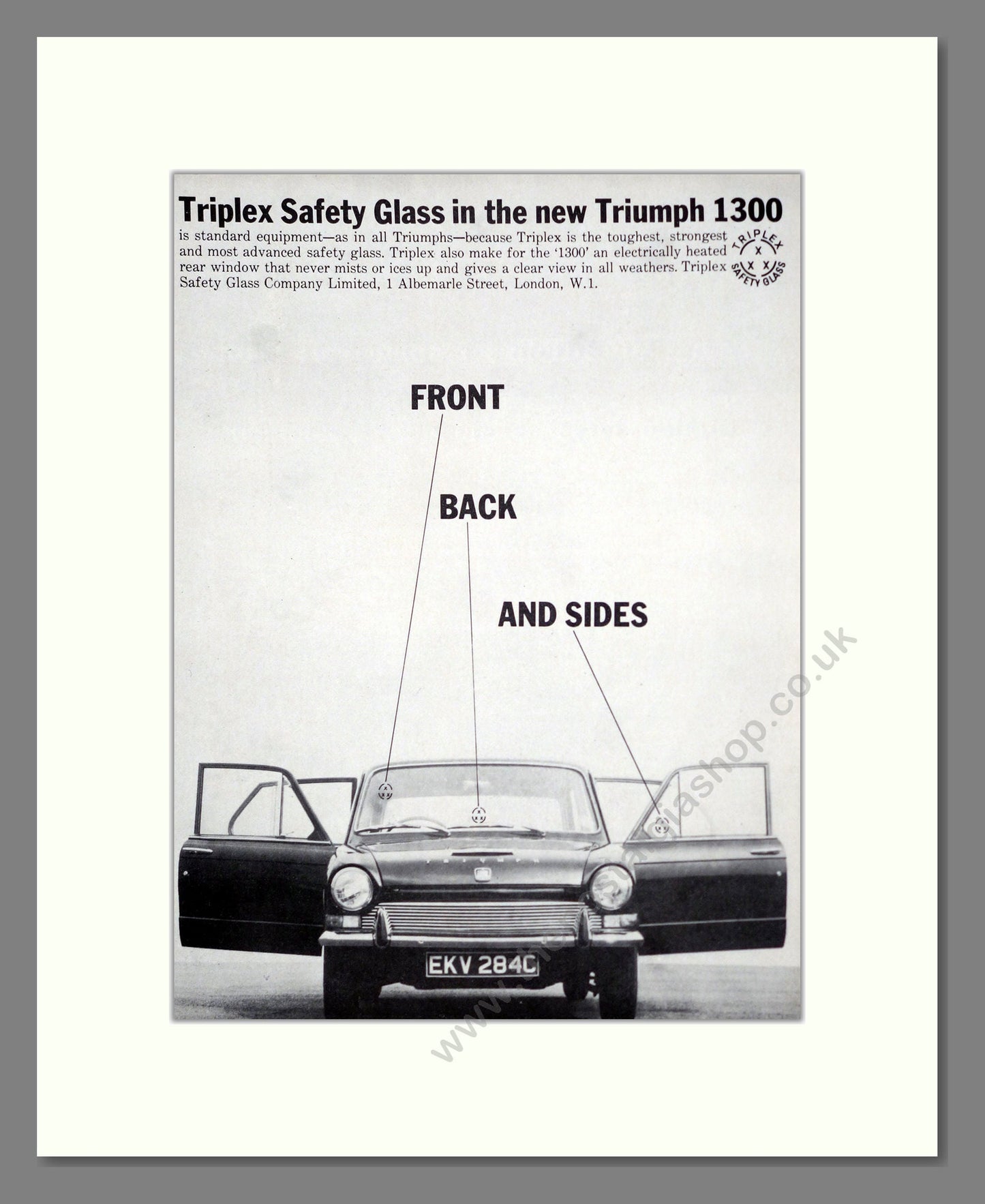 Triumph - 1300. Vintage Advert 1965 (ref AD61352)