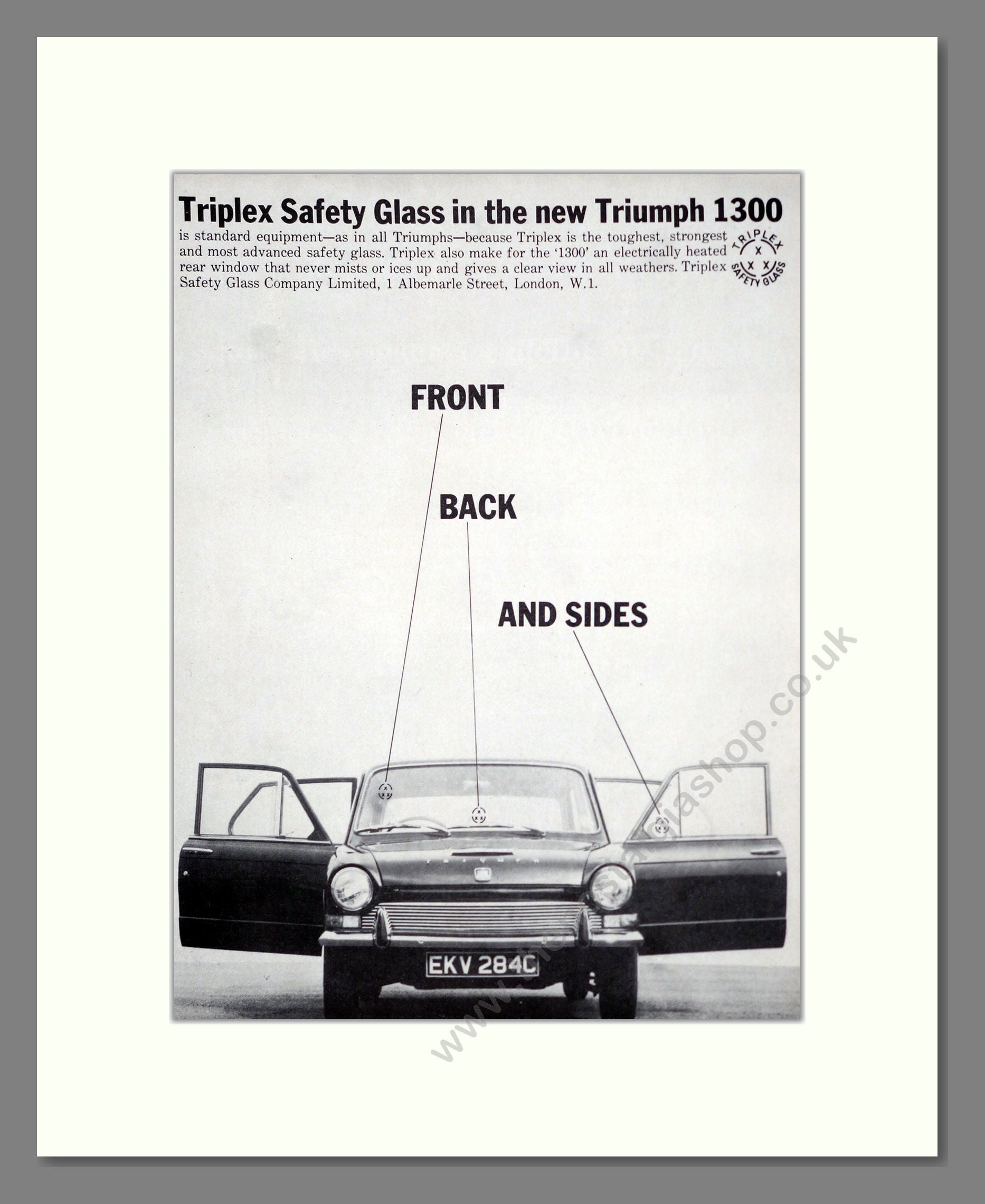 Triumph - 1300. Vintage Advert 1965 (ref AD61352)