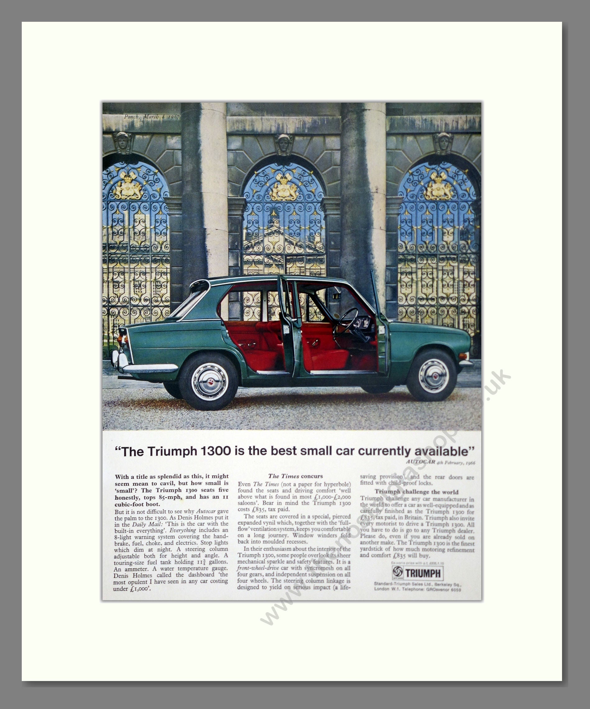 Triumph - 1300. Vintage Advert 1967 (ref AD61353)