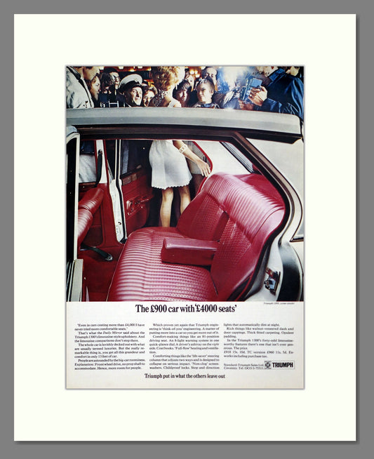 Triumph - 1300. Vintage Advert 1969 (ref AD61358)