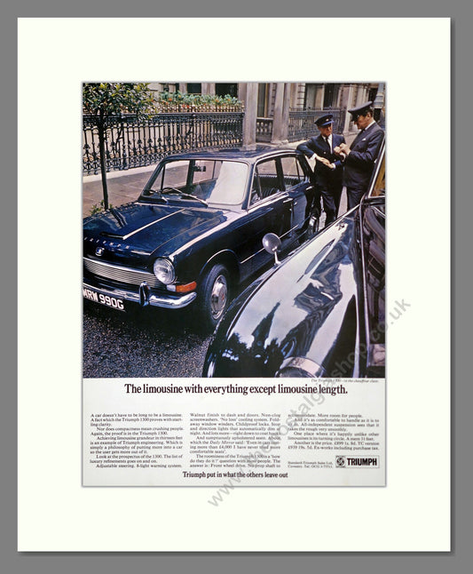 Triumph - 1300. Vintage Advert 1968 (ref AD61361)