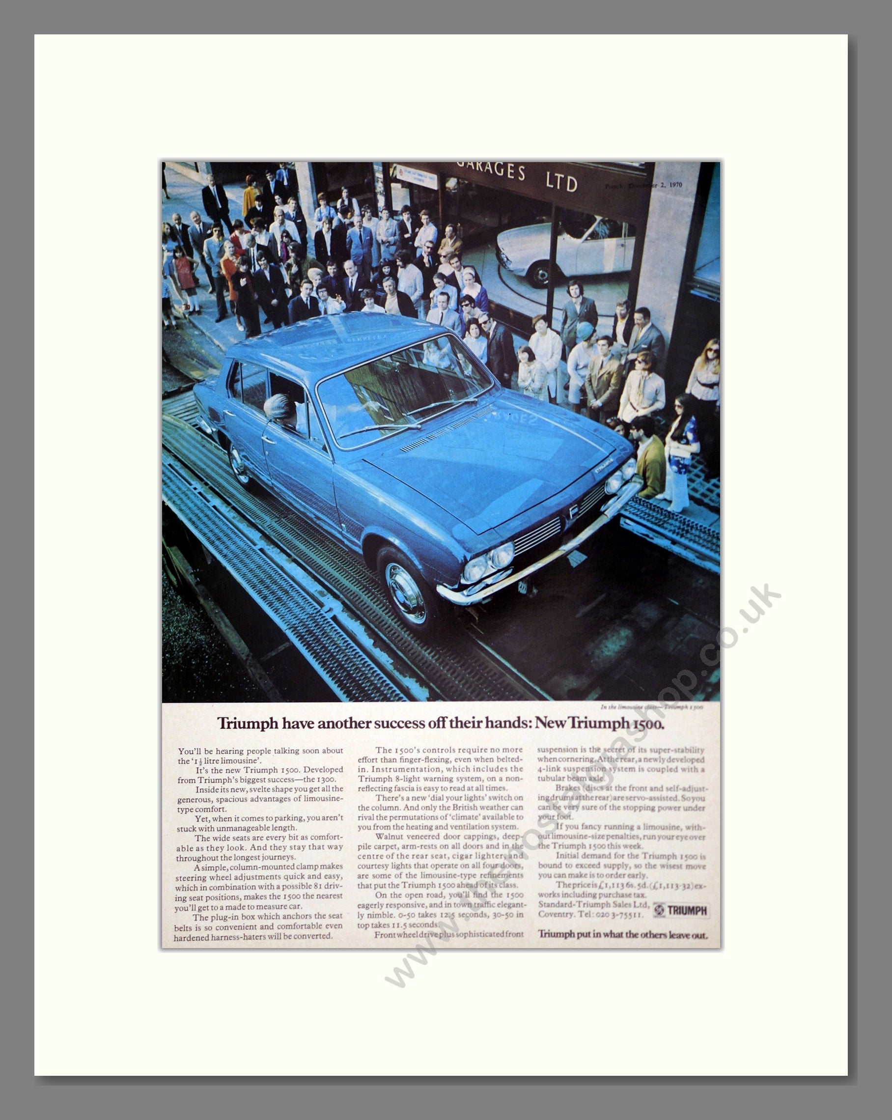 Triumph - 1500. Vintage Advert 1970 (ref AD61363)