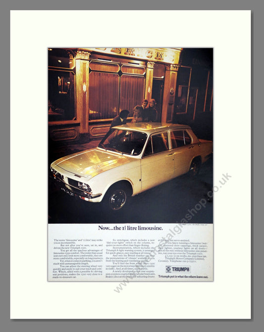 Triumph - 1500. Vintage Advert 1971 (ref AD61364)