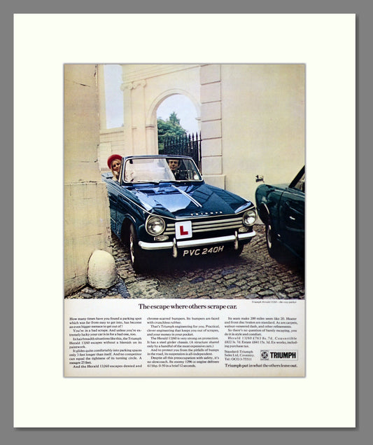 Triumph - Herald. Vintage Advert 1970 (ref AD61380)