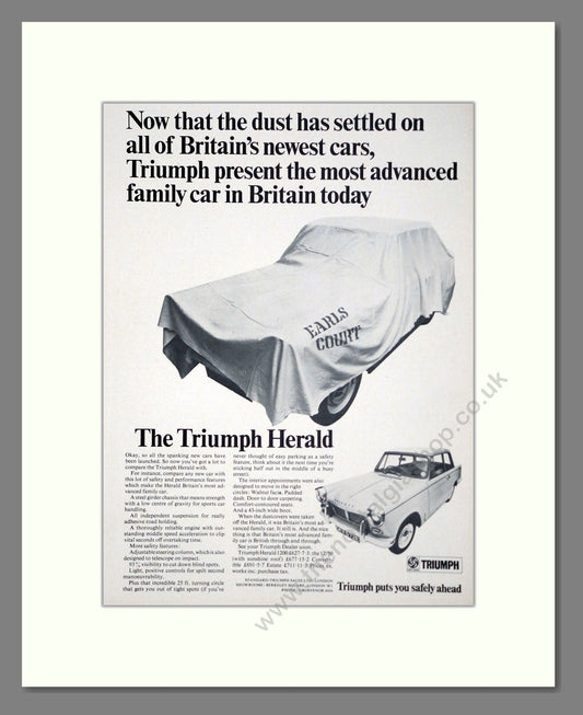 Triumph - Herald. Vintage Advert 1967 (ref AD61383)