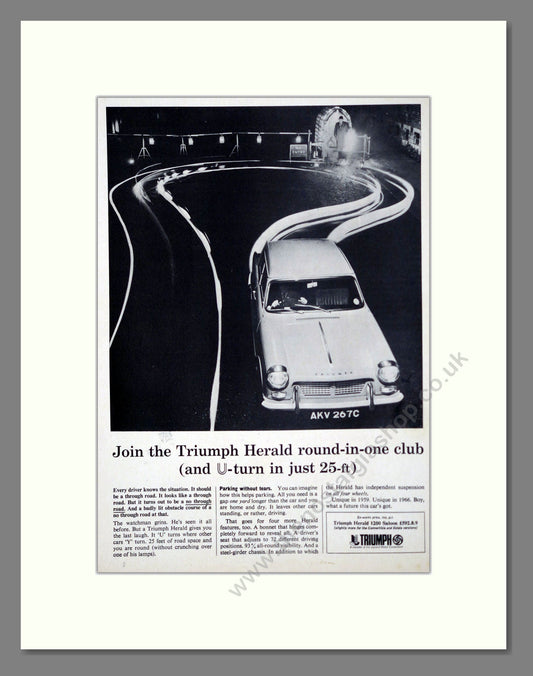 Triumph - Herald. Vintage Advert 1966 (ref AD61388)