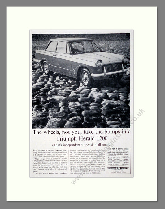 Triumph - Herald 1200. Vintage Advert 1961 (ref AD61392)