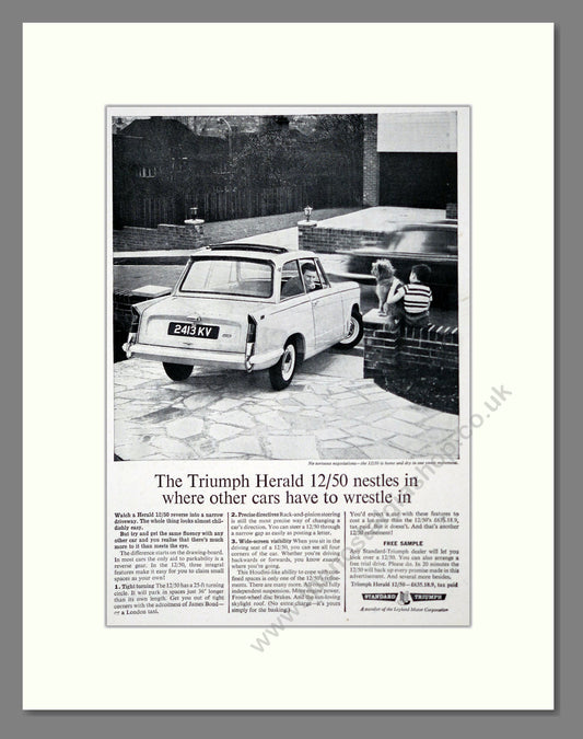 Triumph - Herald. Vintage Advert 1964 (ref AD61394)