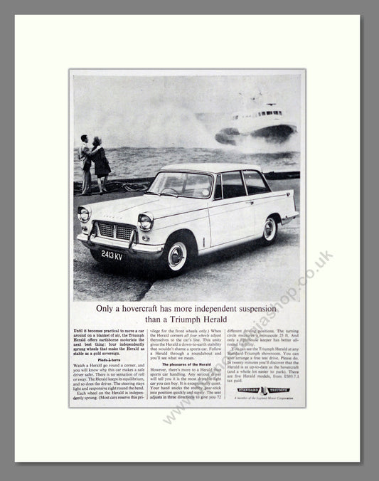 Triumph - Herald. Vintage Advert 1964 (ref AD61415)