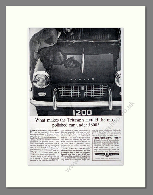 Triumph - Herald 1200. Vintage Advert 1963 (ref AD61424)