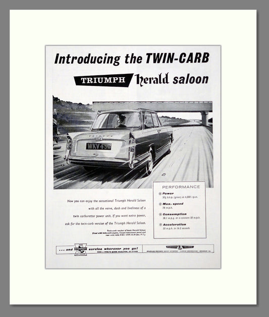 Triumph - Herald TC. Vintage Advert 1960 (ref AD61429)