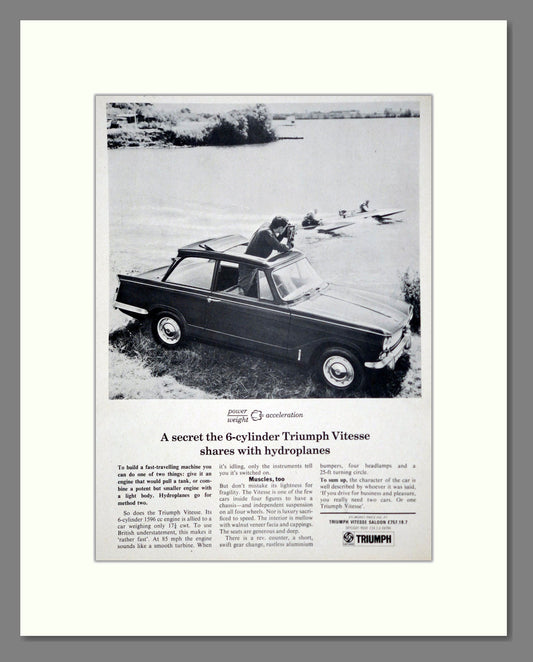 Triumph - Vitesse. Vintage Advert 1966 (ref AD61435)