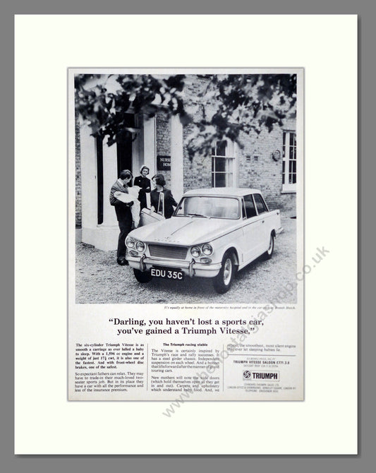 Triumph - Vitesse. Vintage Advert 1966 (ref AD61437)
